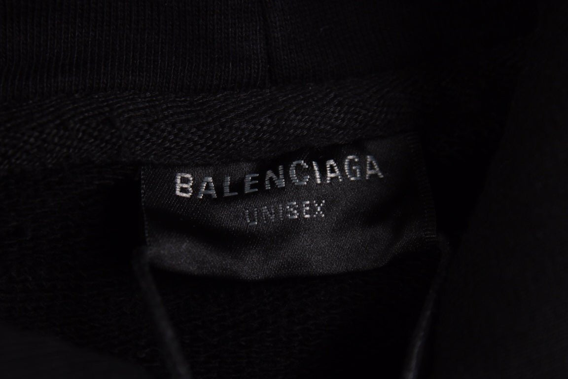 Balenciaga Black Crest Hoodie - Prime Reps