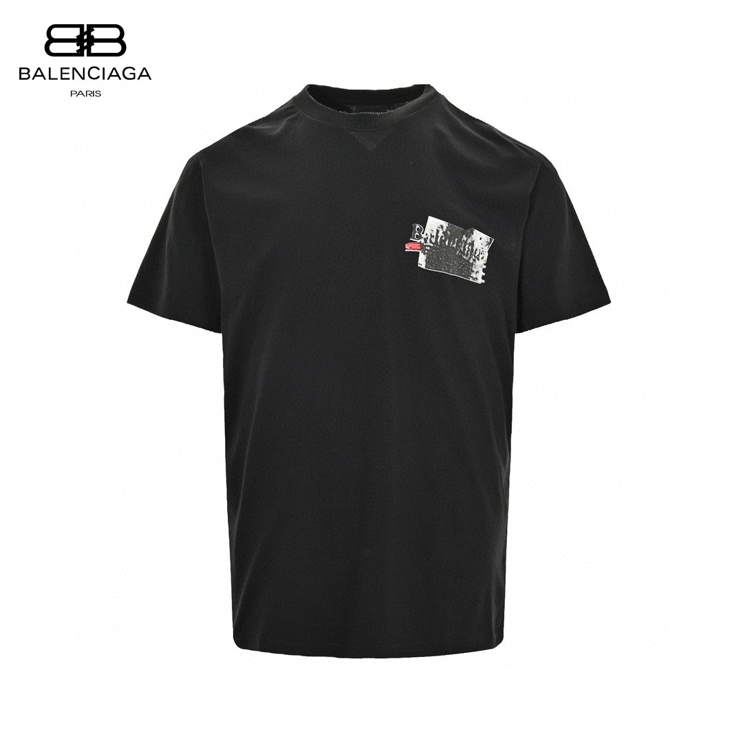 Balenciaga Black Graphic T-Shirt - Prime Reps