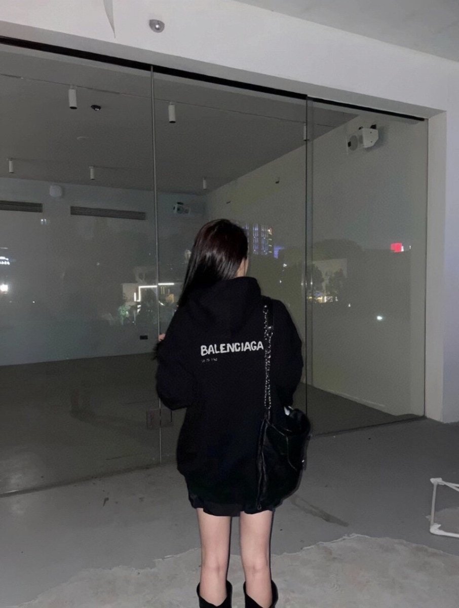 Balenciaga Black Logo Hoodie - Prime Reps