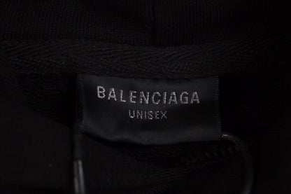 Balenciaga Black Logo Hoodie - Prime Reps