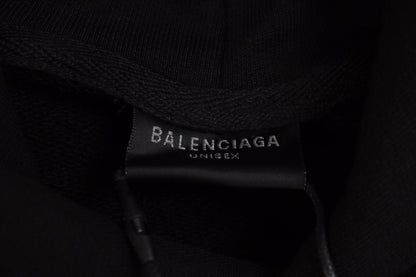 Balenciaga Black Multilogo Hoodie - Prime Reps