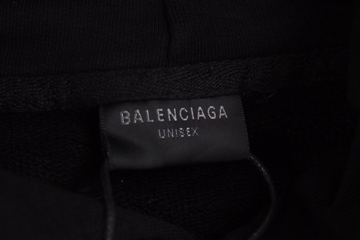 Balenciaga Black Oversized Hoodie - Prime Reps