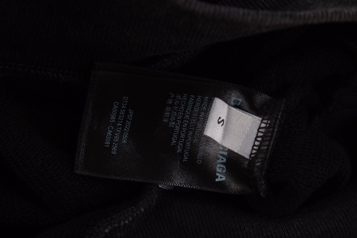 Balenciaga Black Oversized Hoodie - Prime Reps