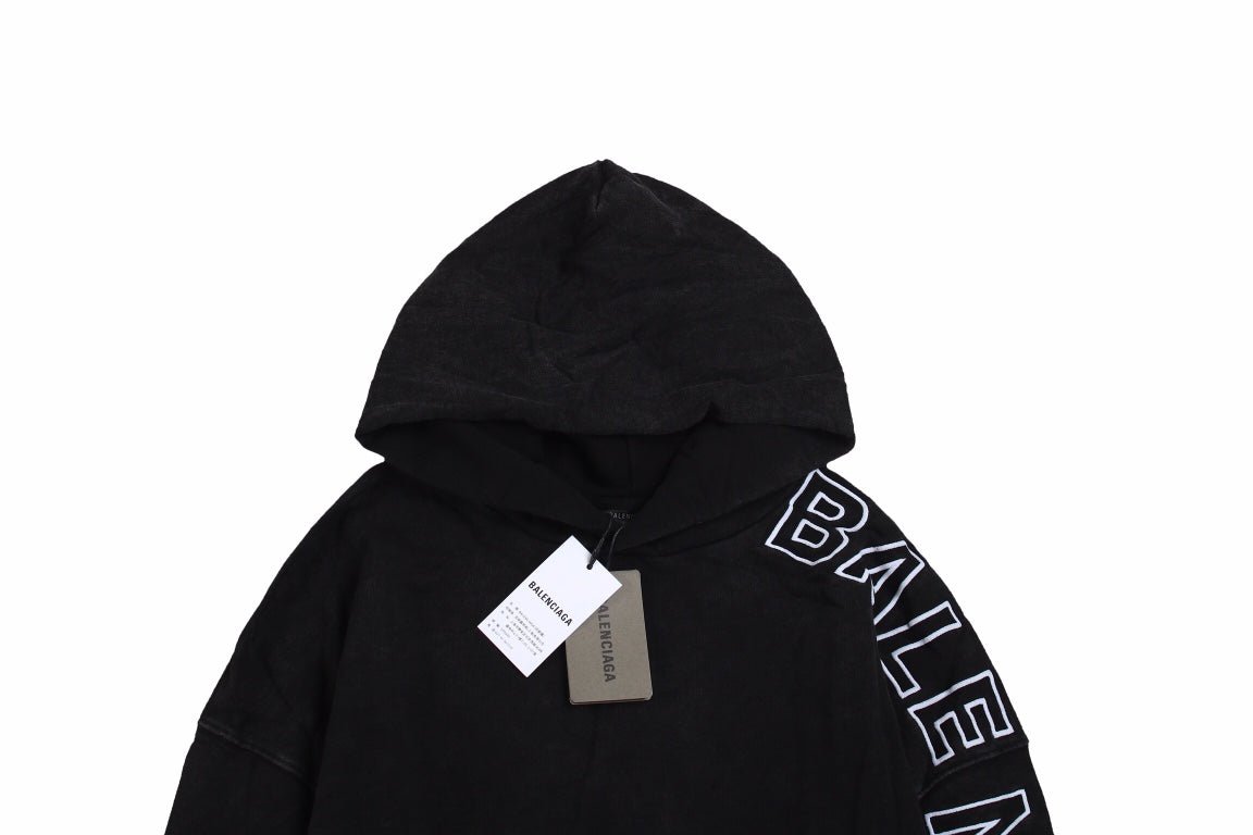 Balenciaga Black Oversized Hoodie - Prime Reps