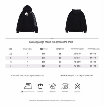 Balenciaga Black Oversized Hoodie - Prime Reps