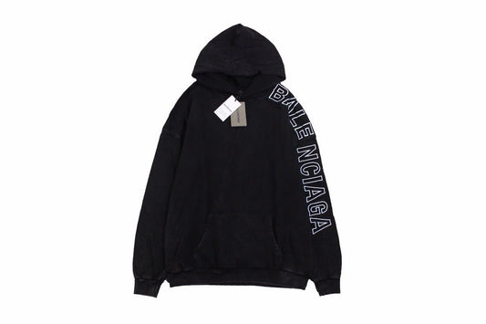 Balenciaga Black Oversized Hoodie - Prime Reps