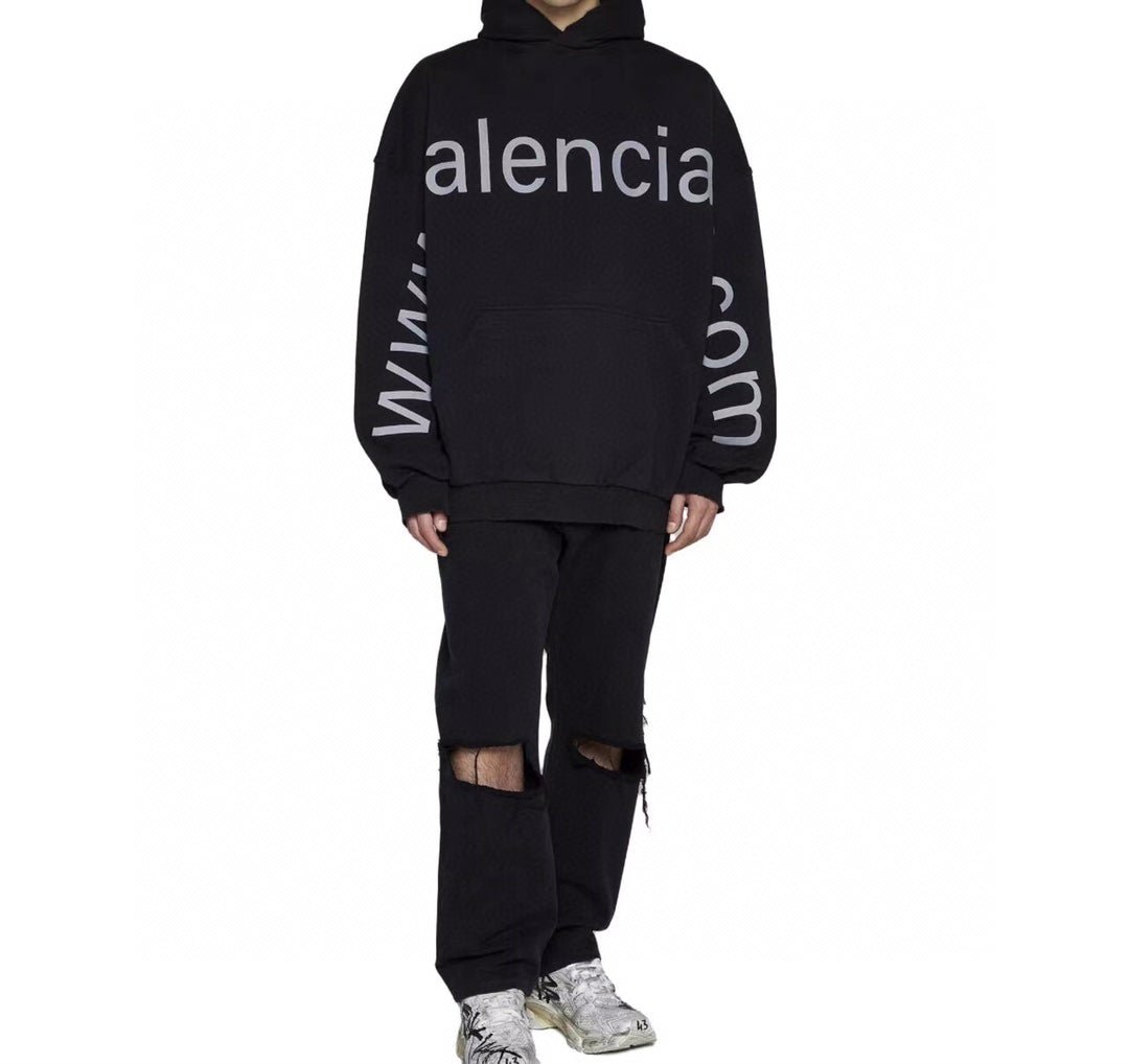 Balenciaga Black Oversized Hoodie - Prime Reps