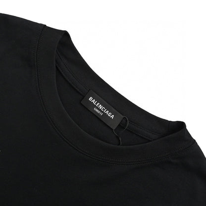 Balenciaga Black T-Shirt with Bold Graphic - Prime Reps