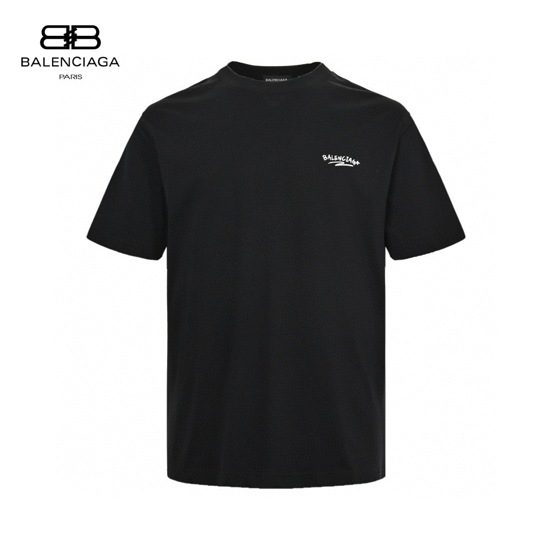 Balenciaga Black T-Shirt with Bold Graphic - Prime Reps