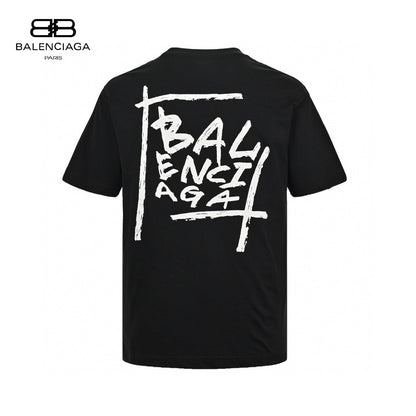 Balenciaga Black T-Shirt with Bold Graphic - Prime Reps