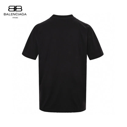 Balenciaga Black T-Shirt with Label Detail - Prime Reps