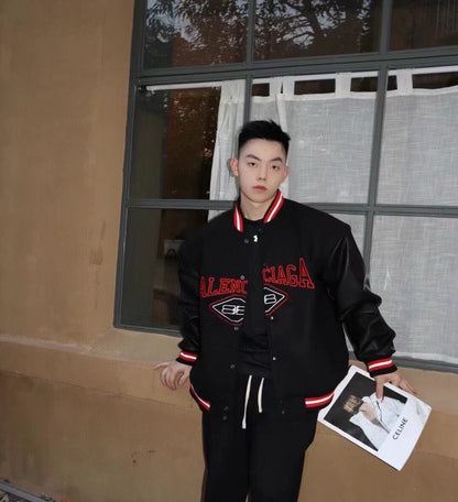 Balenciaga Black Varsity Jacket - Prime Reps