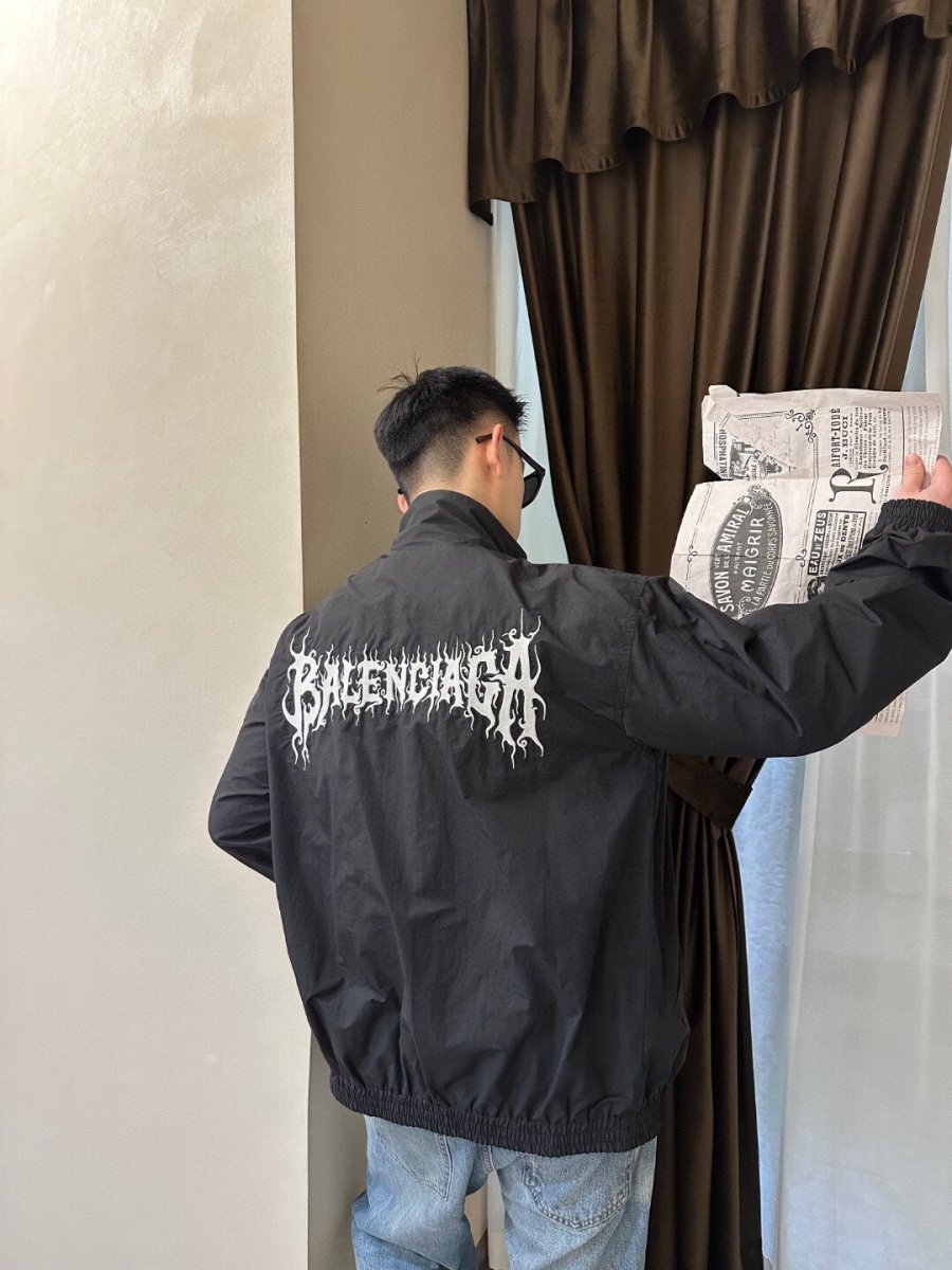 Balenciaga Black Zip - Up Jacket - Prime Reps