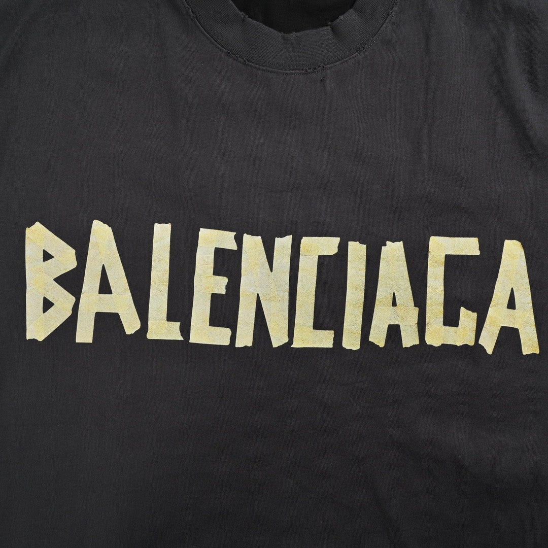 Balenciaga Bold Logo Black T-Shirt - Prime Reps