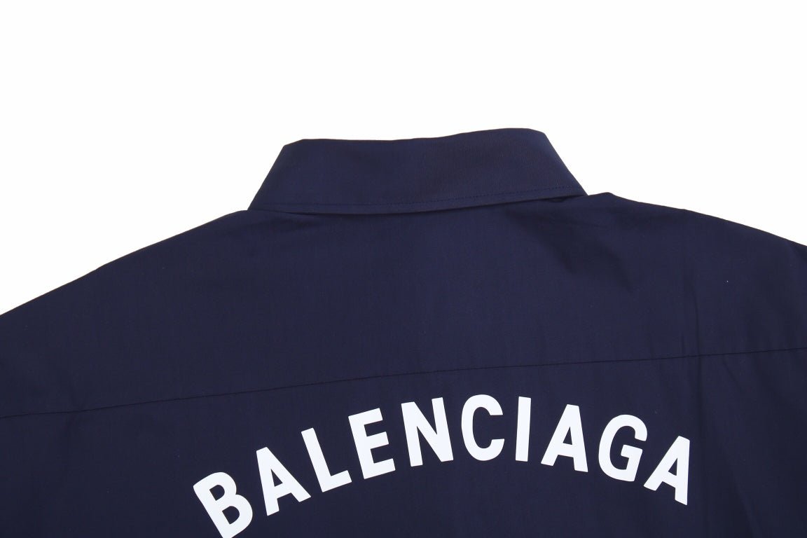 Balenciaga Button - Up Shirt with Logo Design - Prime Reps