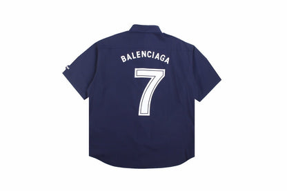 Balenciaga Button - Up Shirt with Logo Design - Prime Reps