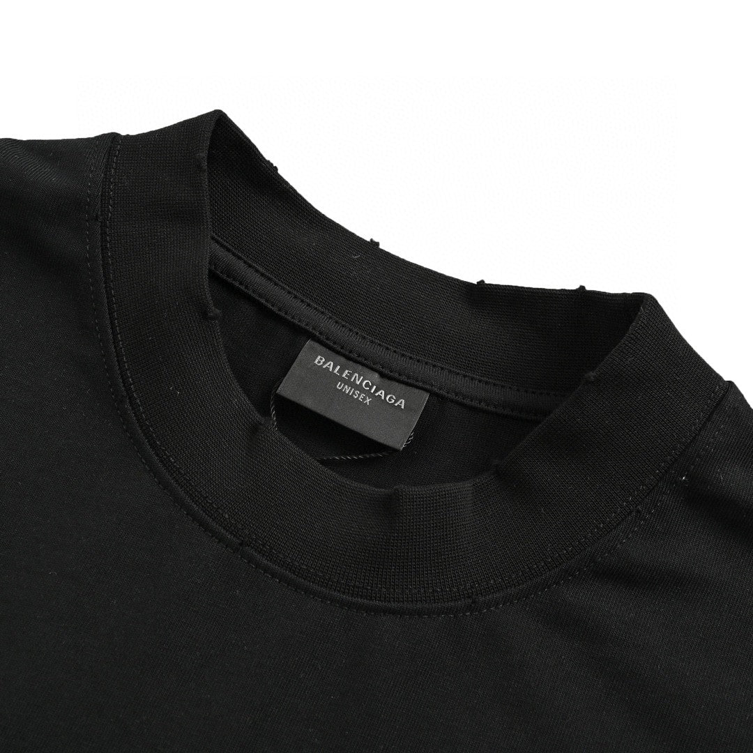 Balenciaga CD Graphic Black T-Shirt - Prime Reps