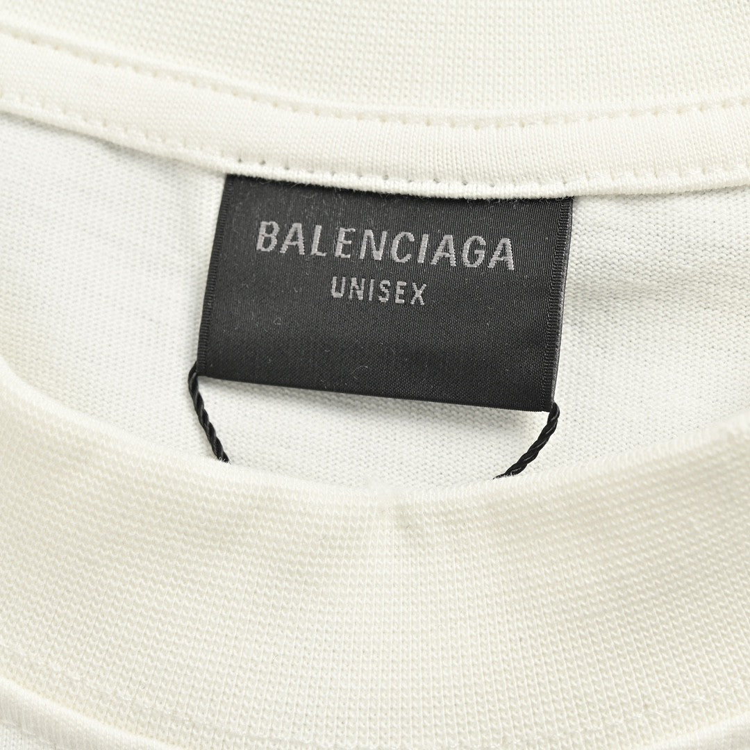 Balenciaga CD Graphic White T-Shirt - Prime Reps