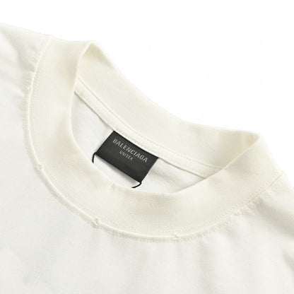 Balenciaga CD Graphic White T-Shirt - Prime Reps