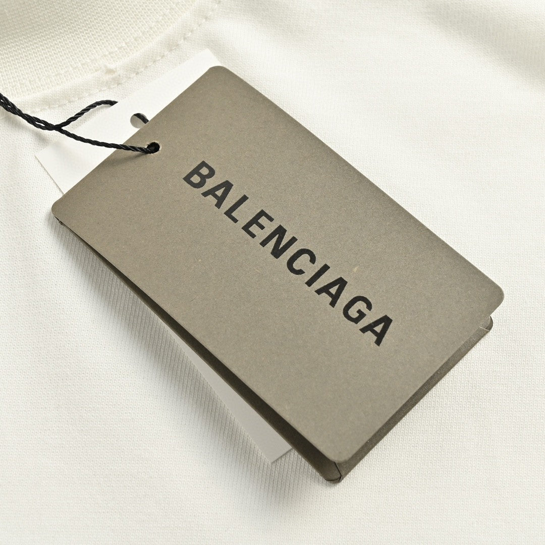 Balenciaga CD Graphic White T-Shirt - Prime Reps