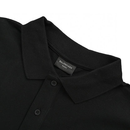 Balenciaga Classic Logo Polo Shirt (Black) - Prime Reps