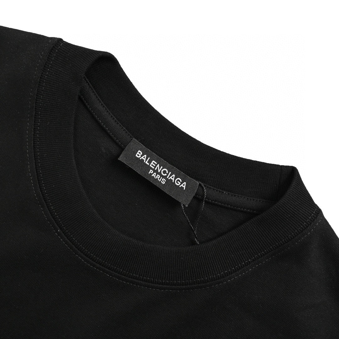 Balenciaga Crystal Logo T-Shirt in Black - Prime Reps