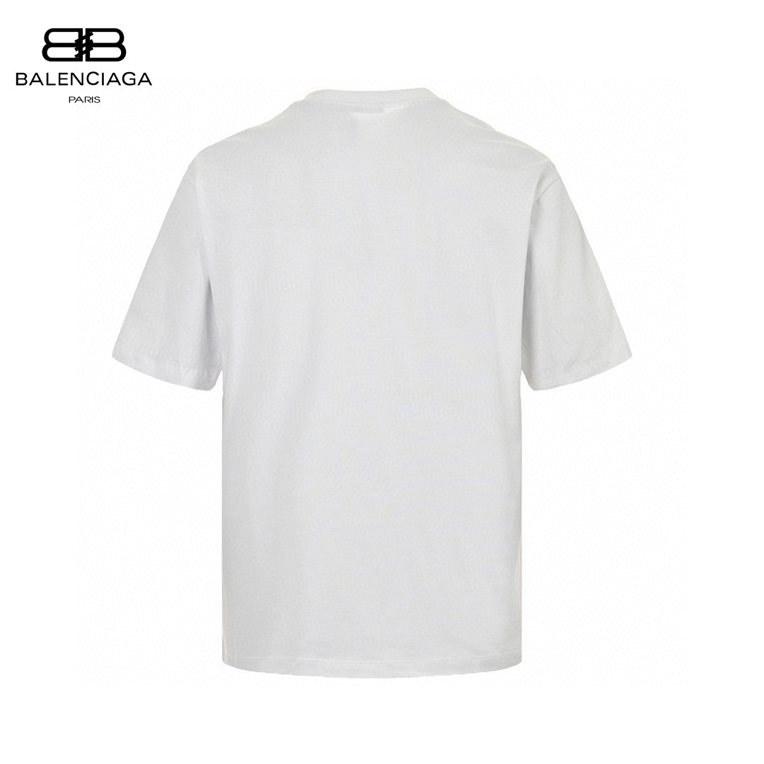 Balenciaga Crystal Logo T-Shirt in White - Prime Reps