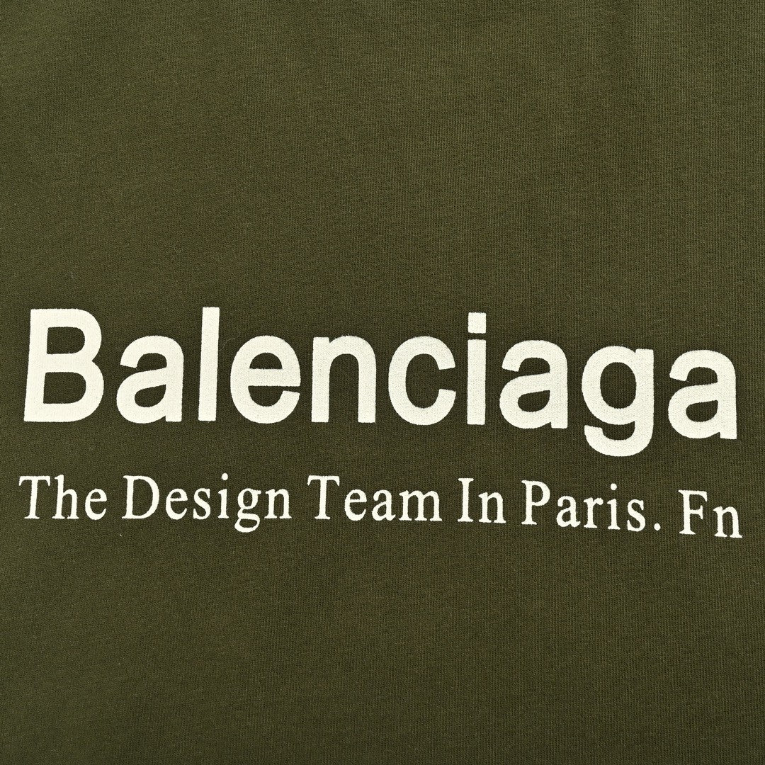 Balenciaga Design Team T-Shirt (Olive Green) - Prime Reps