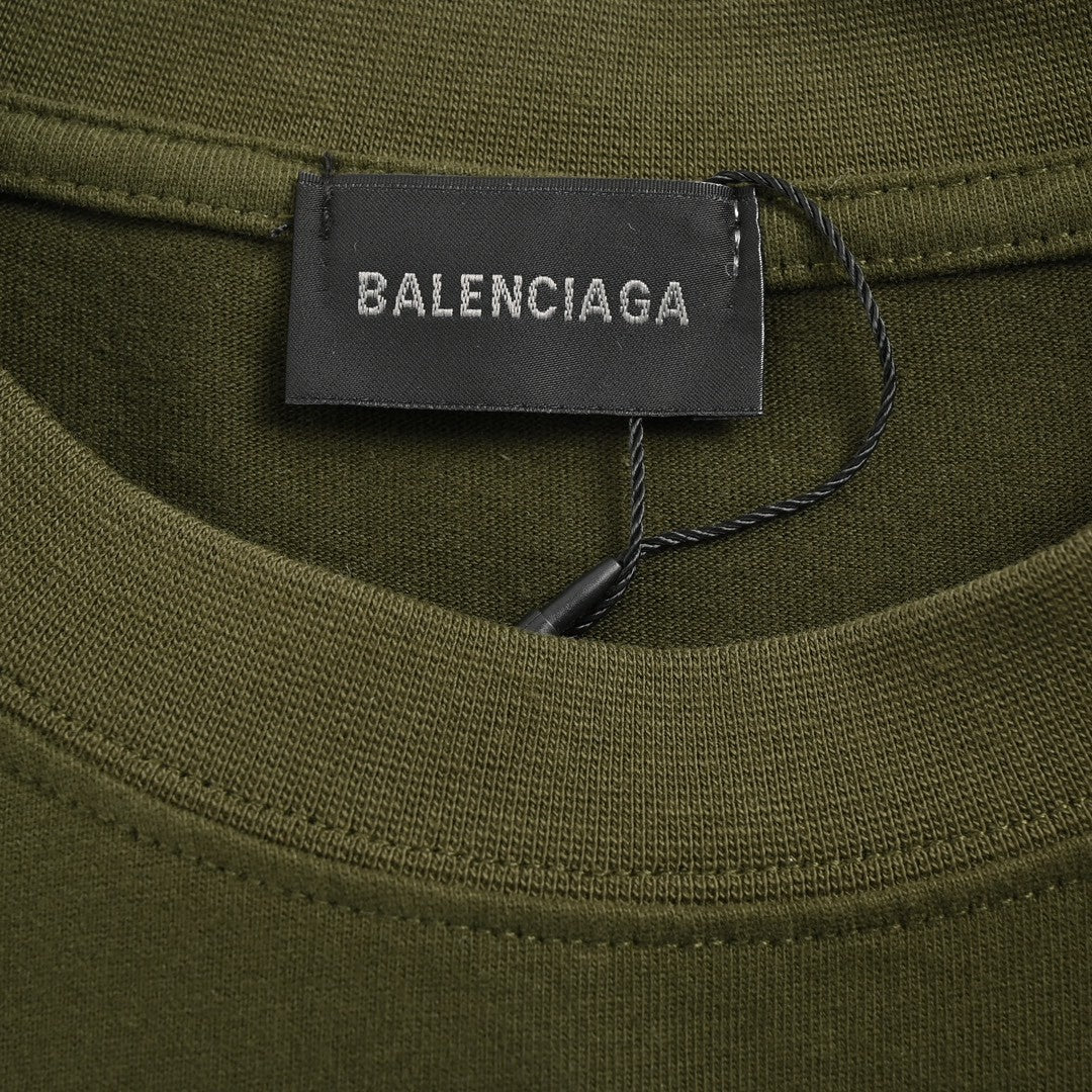 Balenciaga Design Team T-Shirt (Olive Green) - Prime Reps