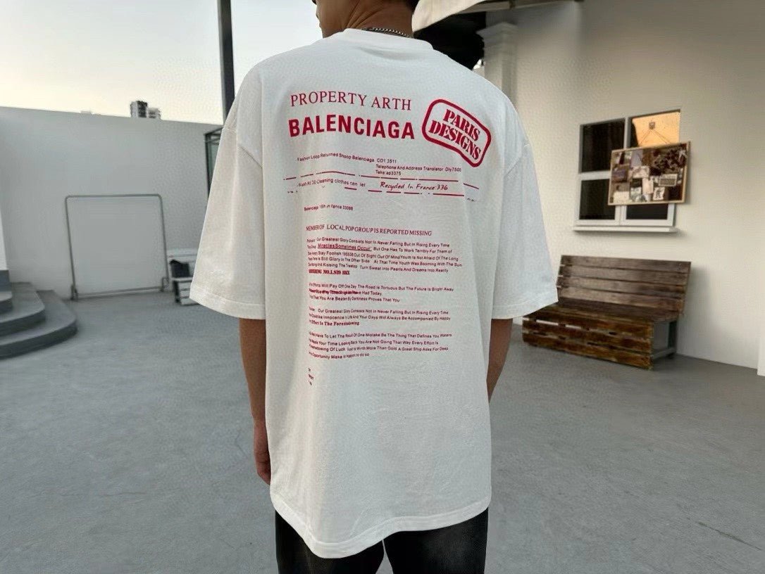 Balenciaga Design Team T-Shirt (White) - Prime Reps