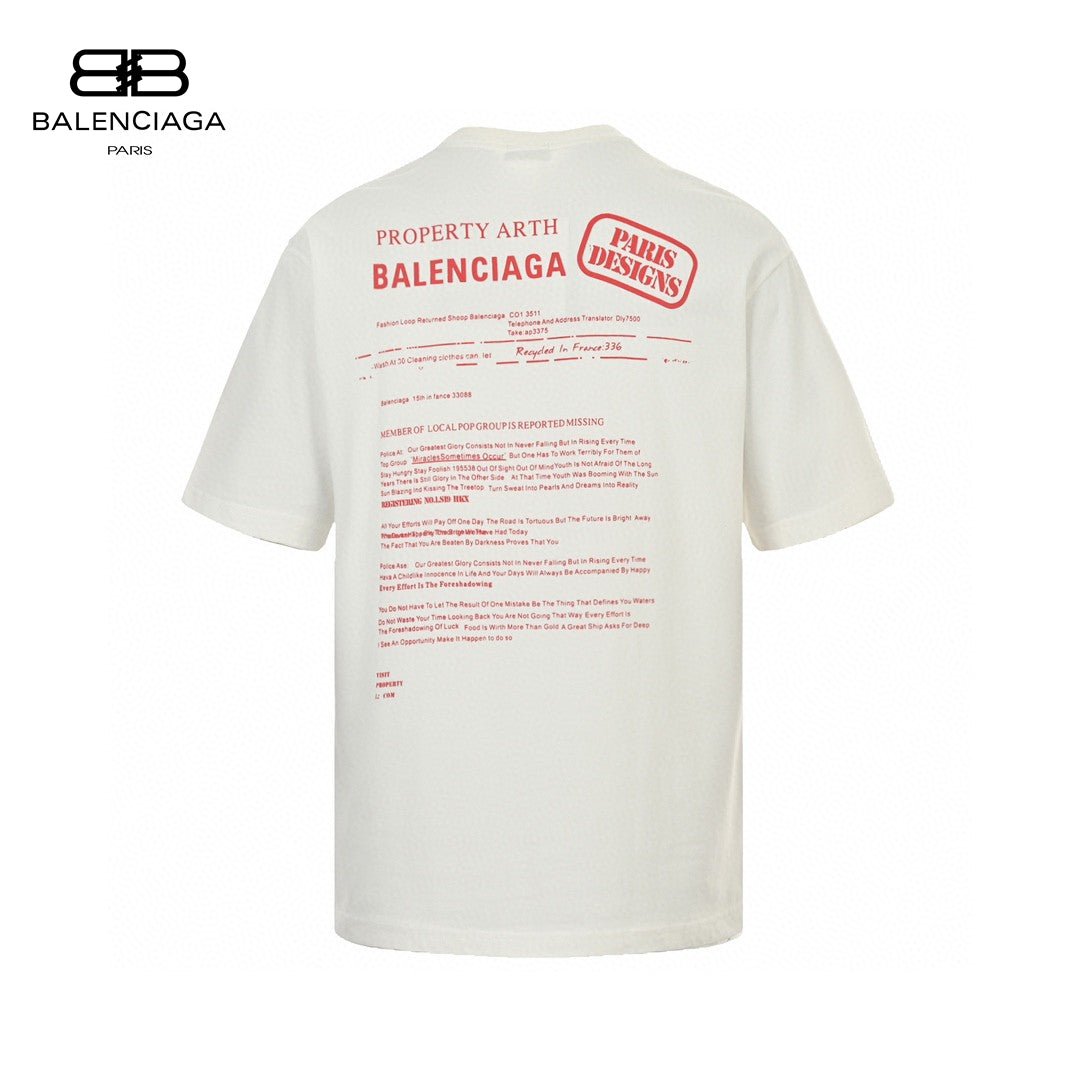 Balenciaga Design Team T-Shirt (White) - Prime Reps