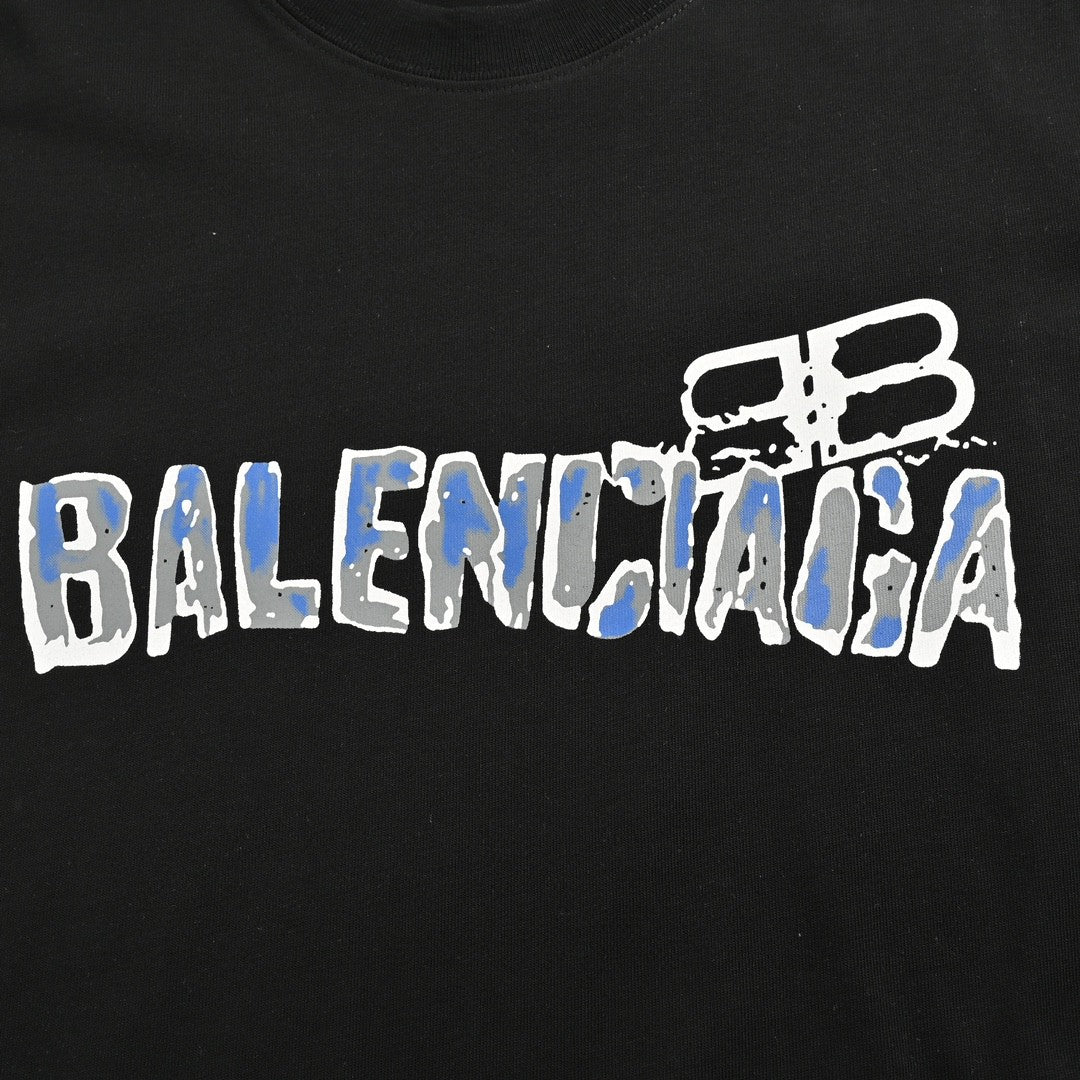 Balenciaga Distorted Logo T-Shirt - Prime Reps