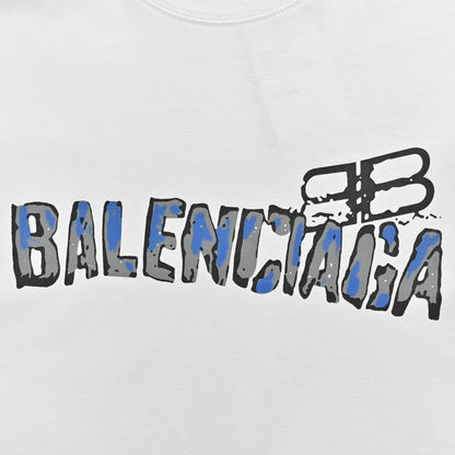 Balenciaga Distorted Logo T-Shirt - Prime Reps