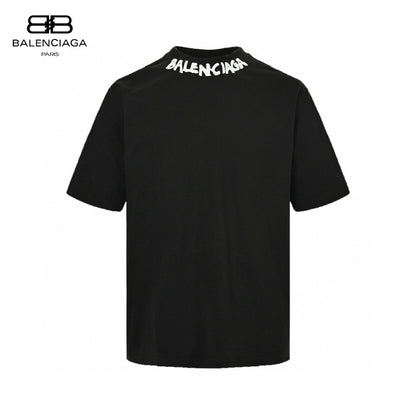 Balenciaga Distorted Logo T-Shirt (Black) - Prime Reps