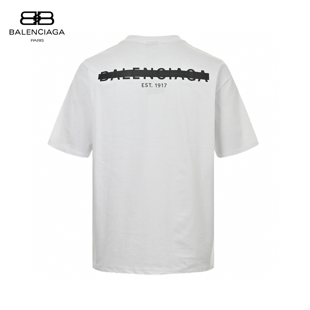 Balenciaga Distorted Logo T-Shirt (White) - Prime Reps