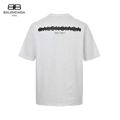 Balenciaga Distorted Logo T-Shirt (White) - Prime Reps