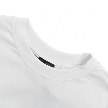 Balenciaga Distorted Logo T-Shirt (White) - Prime Reps