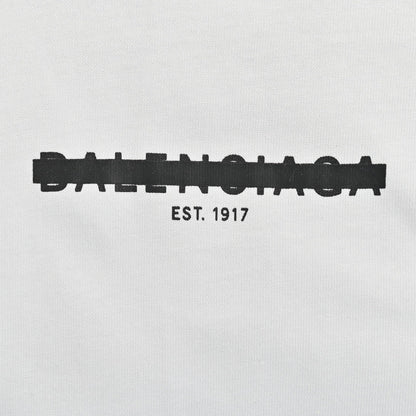 Balenciaga Distorted Logo T-Shirt (White) - Prime Reps