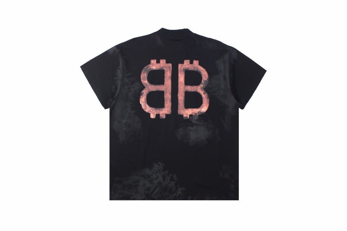 Balenciaga Distressed BB Logo T-Shirt - Prime Reps