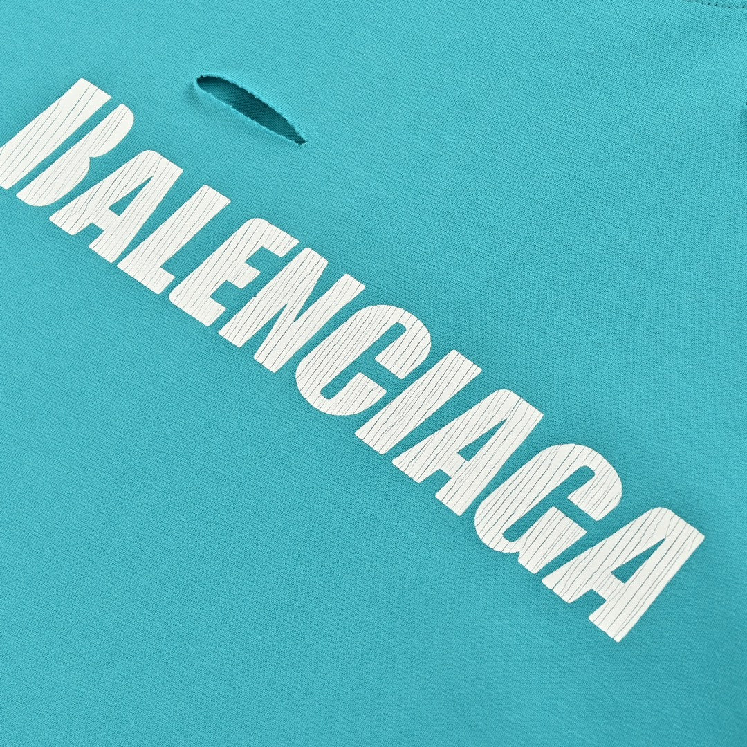 Balenciaga Distressed Logo T-Shirt - Prime Reps