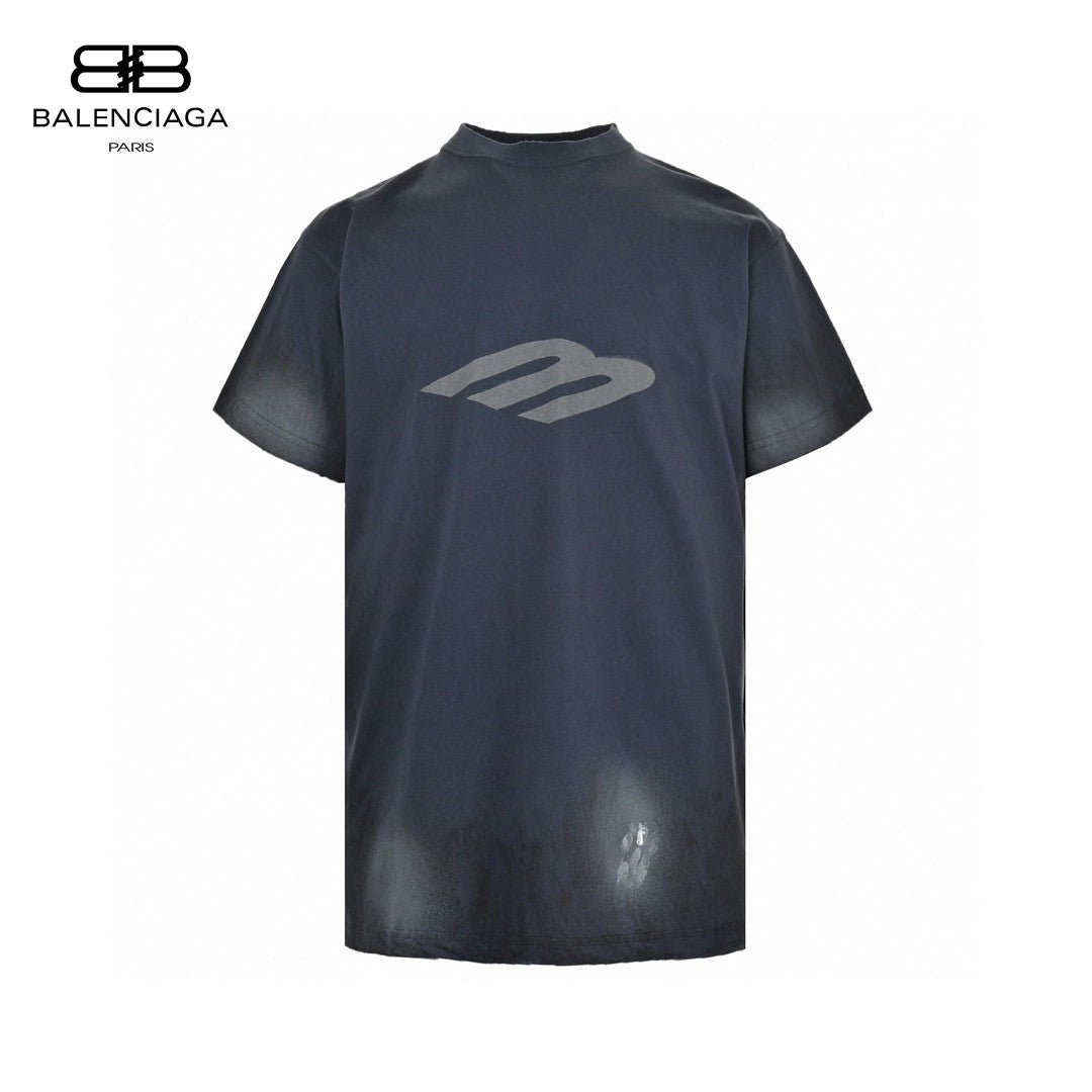 Balenciaga Distressed Logo T-Shirt - Prime Reps