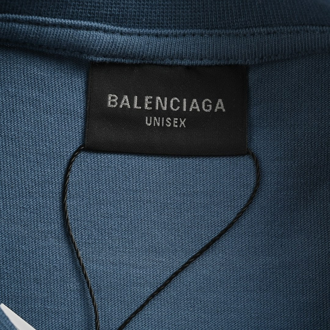 Balenciaga Double B Bitcoin T-Shirt (Blue) - Prime Reps