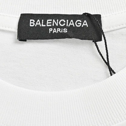 Balenciaga Dripping BB Logo T-Shirt (White) - Prime Reps