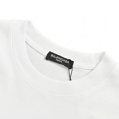 Balenciaga Dripping BB Logo T-Shirt (White) - Prime Reps