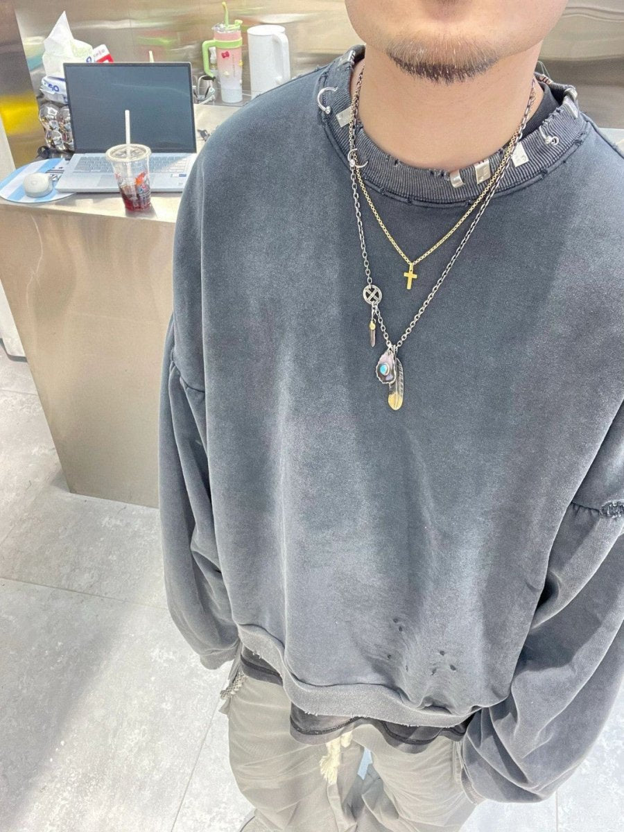 Balenciaga Embellished Collar Sweatshirt - Prime Reps