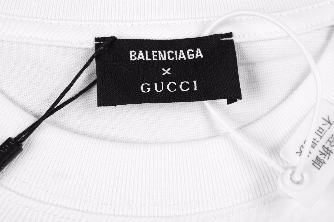 Balenciaga Gothic Logo T-Shirt - White - Prime Reps