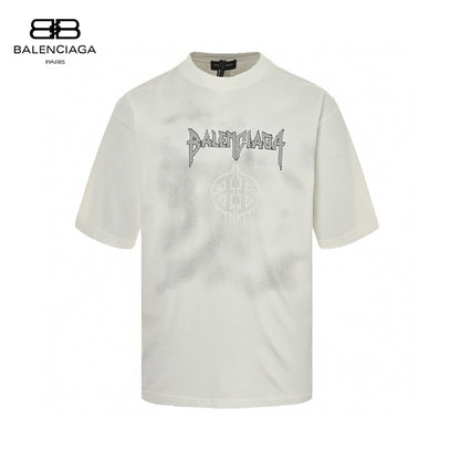 Balenciaga Gothic Logo T-Shirt (White) - Prime Reps