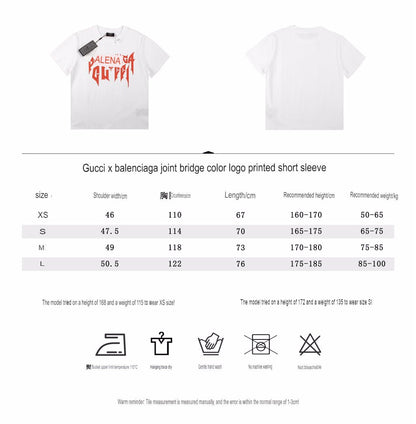 Balenciaga Gothic Logo T-Shirt - White - Prime Reps