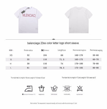 Balenciaga Gradient Logo T-Shirt (White) - Prime Reps