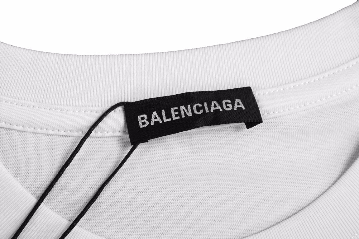 Balenciaga Gradient Logo T-Shirt (White) - Prime Reps